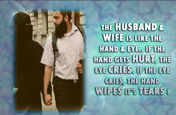 The husband & wife is like the hand & eye.. If the hand... | Unknown