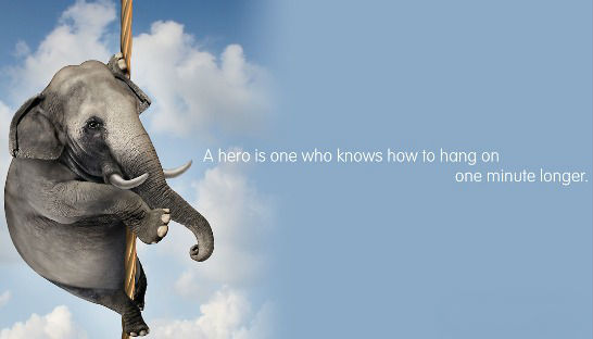 A hero is one who knows how to hang on one minute longer. | Novalis Picture  Quotes | Quoteswave