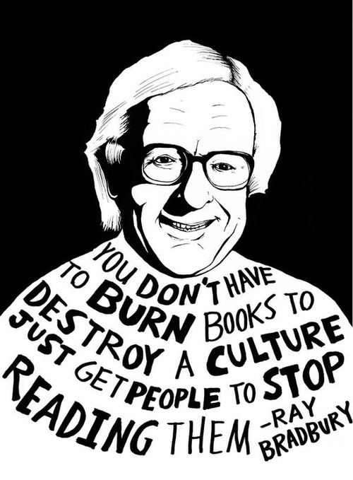 You don't have to burn books to destroy a culture. Just get people