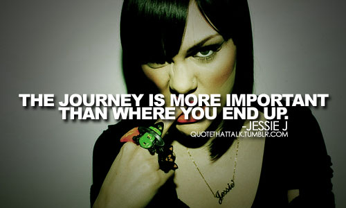 the journey is more important