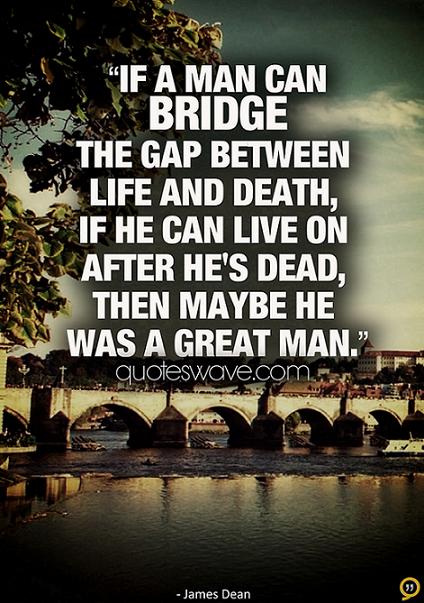 Dream as if you'll live forever live as if you'll die today. | James