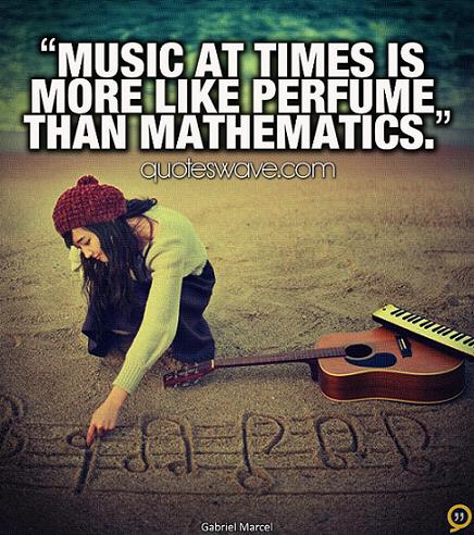 Music at times is more like perfume than mathematics. | Gabriel Marcel ...