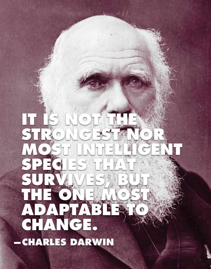 It is not the strongest nor most intelligent species that survives, but the... Charles Darwin