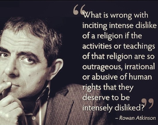 Rowan atkinson religion